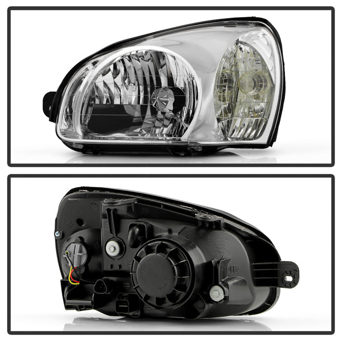 Spyder 01-03 Hyundai Santa Fe OEM Style Headlights - Chrome (HD-JH-HYSAF01-C)