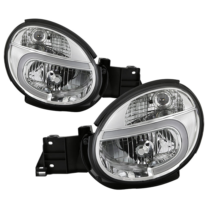 xTune 02-03 Subaru WRX Headlights w/ Light Tube DRL (HD-JH-SI02-LB-C)