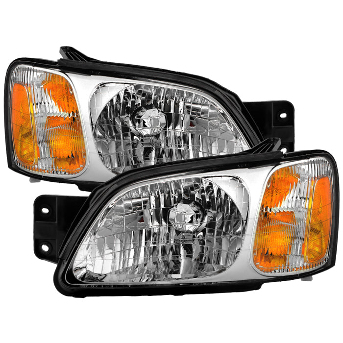 Spyder 00-04 Subaru Legacy GT (w/o Sport Package) OEM Style Headlights -Set- Chrome(HD-JH-SLEG00-C)