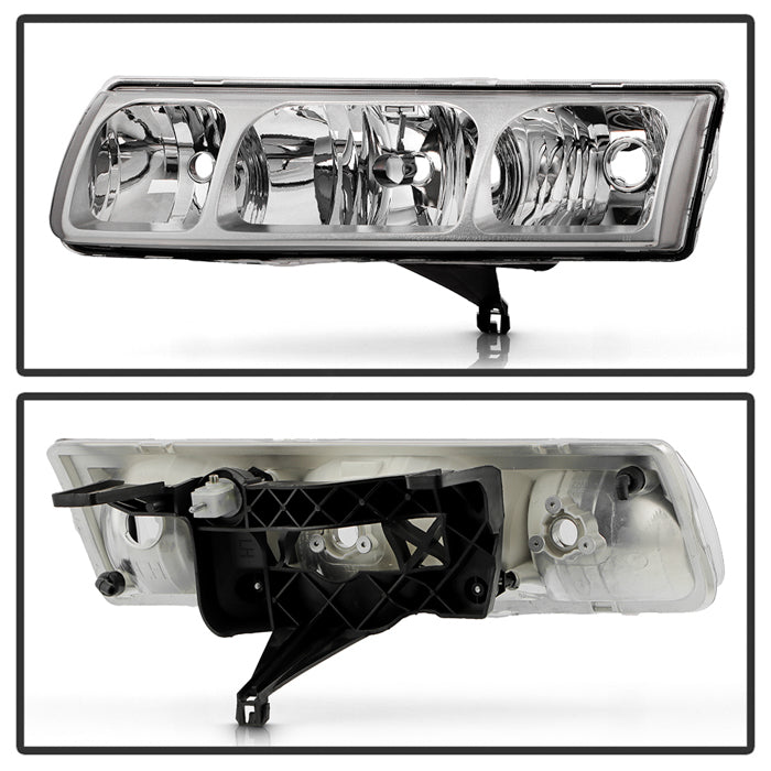 Spyder 02-04 Saturn VUE OEM Style Headlights - Set - Chrome (HD-JH-SVUE02-OE)
