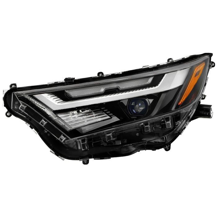 Spyder 22-24 Toyota RAV4 LED High Low Beam w/Halogen Bulb Headlight- Left(HD-JH-TRAV422-LED-OE-L)