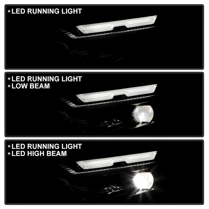 Spyder 22-24 Toyota RAV4 LED High Low Beam w/Halogen Bulb Headlight- Left(HD-JH-TRAV422-LED-OE-L)