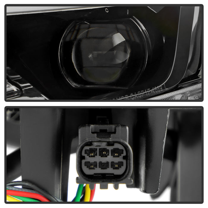 Spyder 22-24 Toyota RAV4 LED High Low Beam w/Halogen Bulb Headlight- Left(HD-JH-TRAV422-LED-OE-L)