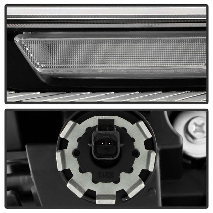 Spyder 22-24 Toyota RAV4 LED High Low Beam w/Halogen Bulb Headlight- Left(HD-JH-TRAV422-LED-OE-L)