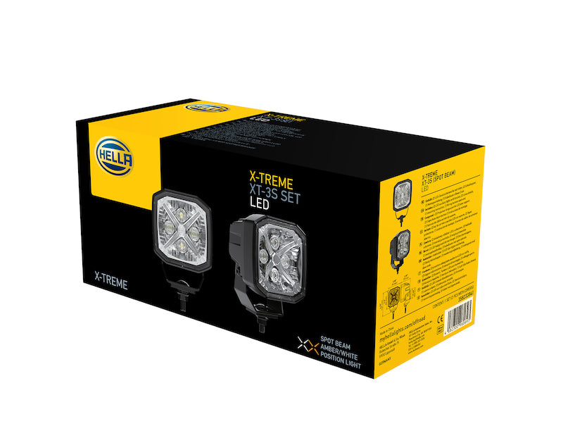 Hella Universal Lighting Auxiliary Lamps X-TREME Spotlight XT-3S Spot Beam