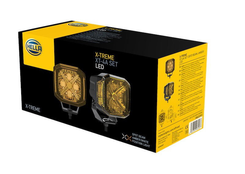 Hella Universal Lighting Auxiliary Lamps X-TREME Spotlight XT-4A Amber