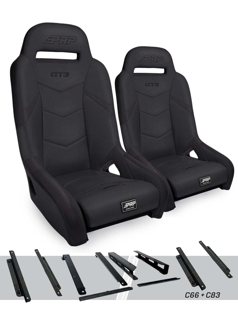 PRP Honda Talon GT3 Suspension Seats Kit (Pair) - Black
