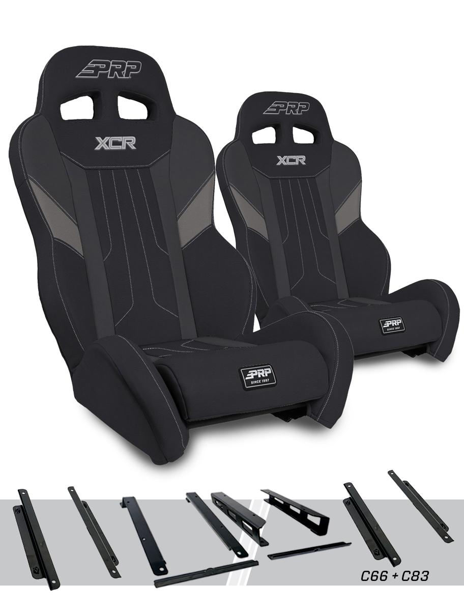 PRP Honda Talon XCR Suspension Seats Kit (Pair) - Black & Gray