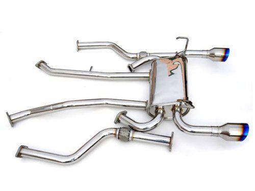 Invidia 09+ FX35 2/4WD Gemini Single Layer Titanium Tip Cat-back Exhaust