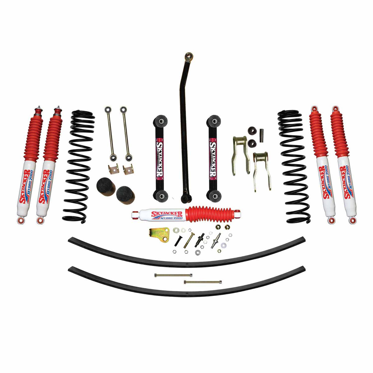 Skyjacker 86-92 Comanche MJ 4.5 in Front Dual Rate Long Travel Suspension Kit w/ Hydro 7000 Shocks