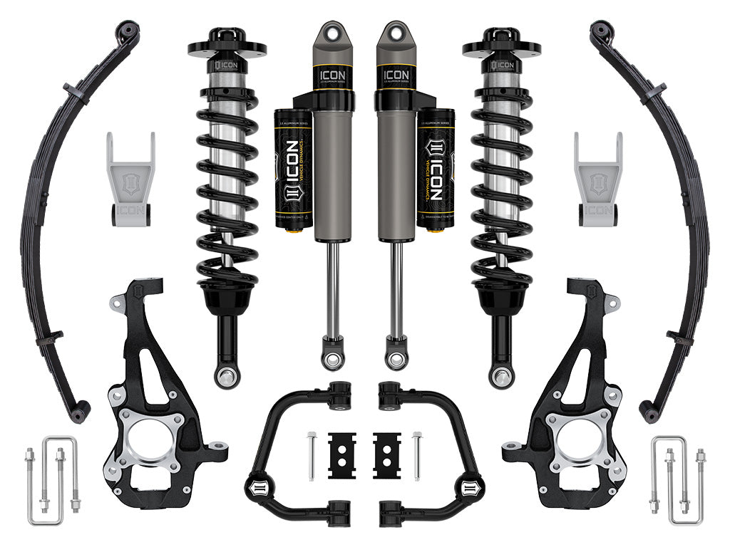 21-23 Ford F150 Tremor 4WD 3.5-4.5in Stage 2 Suspension Sys Tubular UCA / Leaf Pack