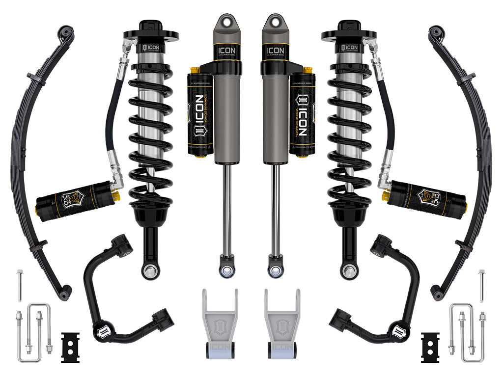 21-23 Ford F150 Tremor 4WD 2.5-3" Stage 4 Suspension Sys Tubular UCA / Leaf Pack