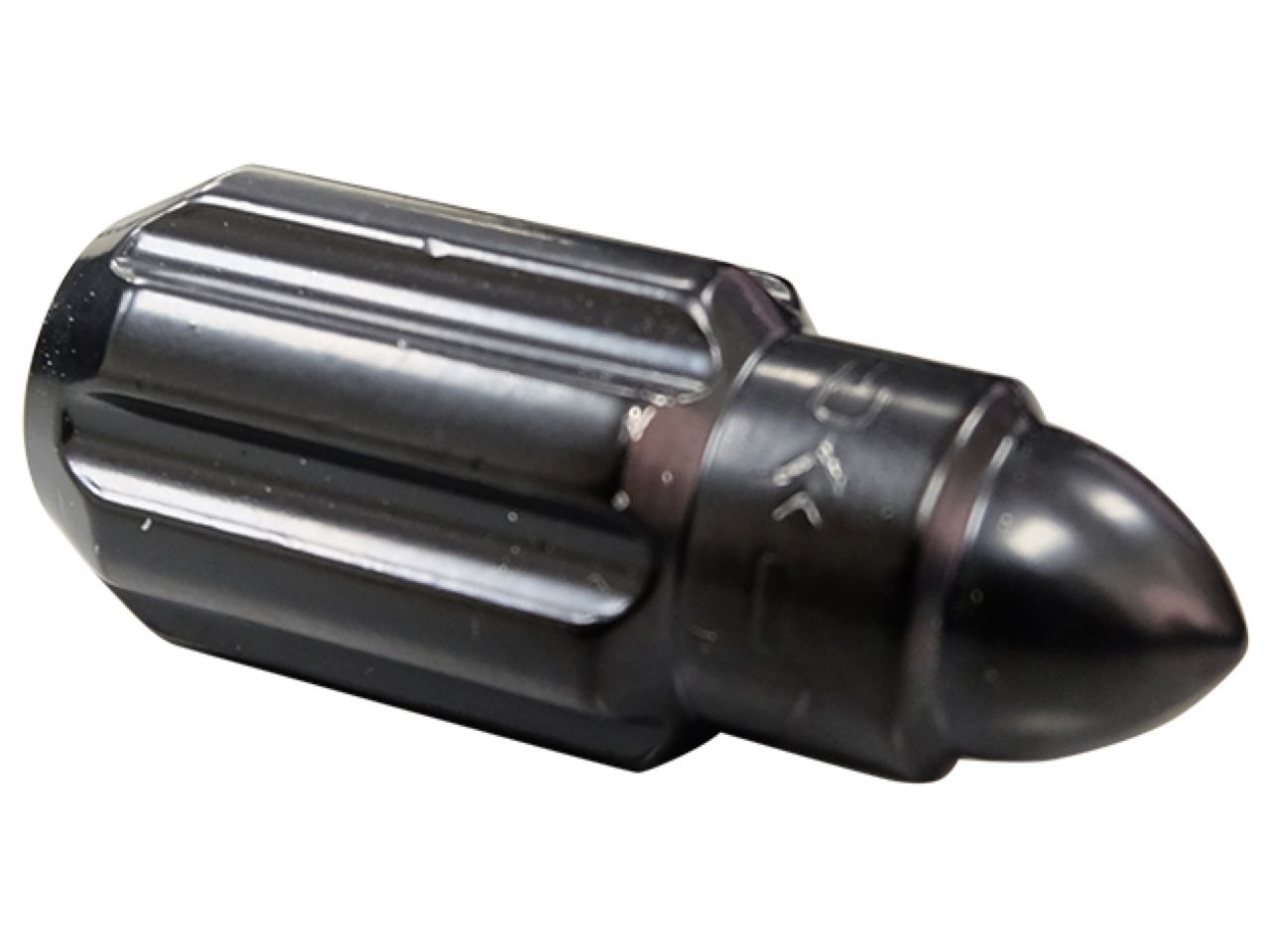 NRG 500 Series M12 X 1.25 Bullet Shape Steel Lug Nut Set - 21 Pc w/Lock Key - Black