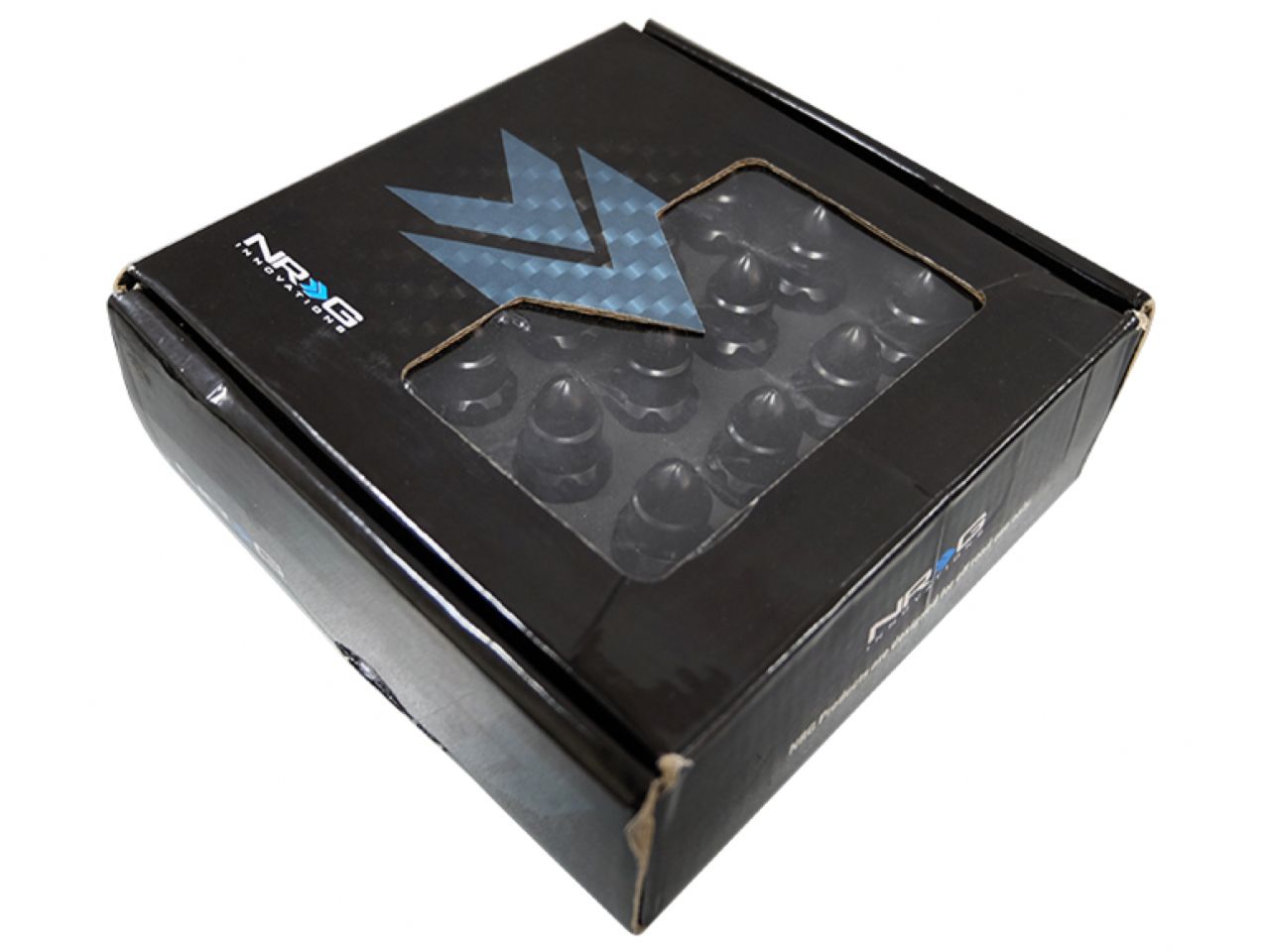 NRG 500 Series M12 X 1.25 Bullet Shape Steel Lug Nut Set - 21 Pc w/Lock Key - Black