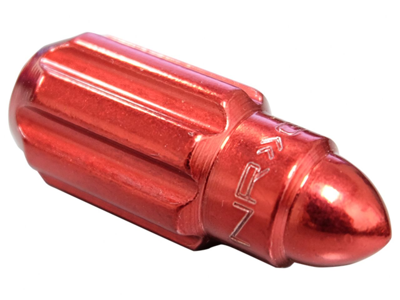 NRG 500 Series M12 X 1.25 Bullet Shape Steel Lug Nut Set - 21 Pc w/Lock Key - Red