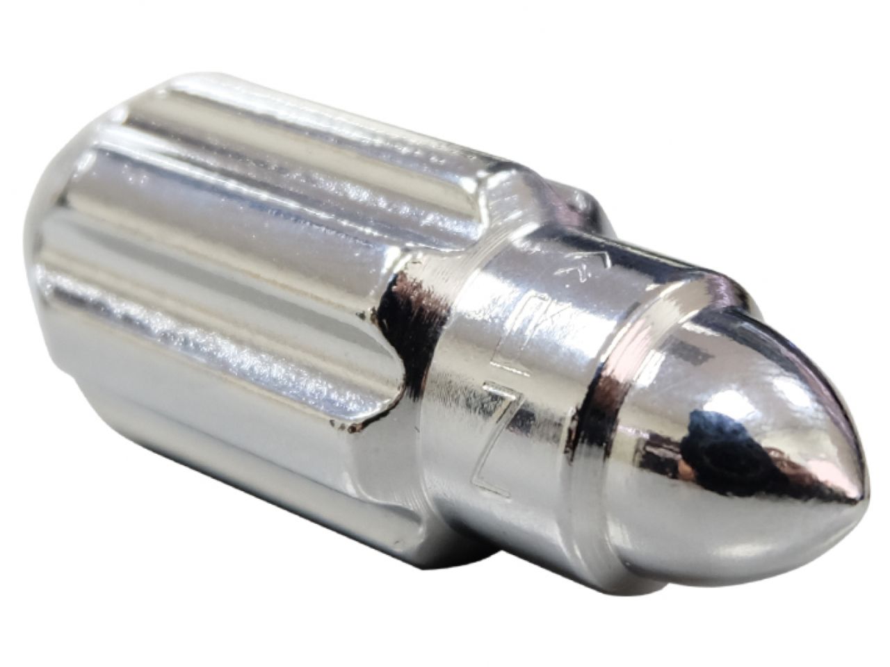 NRG 500 Series M12 X 1.25 Bullet Shape Steel Lug Nut Set - 21 Pc w/Lock Key - Silver