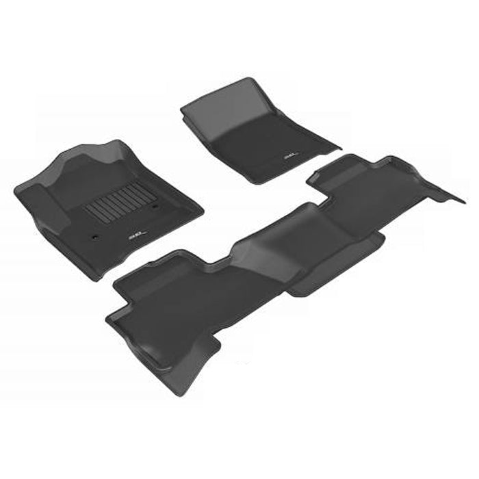 3D MAXpider 2015-2020 Chevrolet Tahoe Kagu 1st & 2nd & 3rd Row Floormats - Black