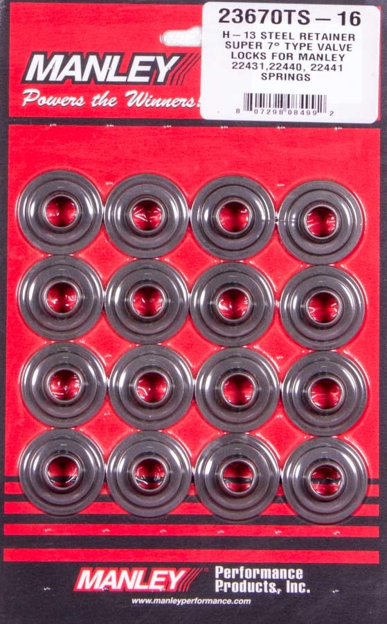 Manley Spring Retainer, RET-H-13 1.550,SUPER 7 DBL