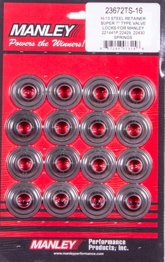 Manley Spring Retainer, RET-H-13 1.570,SUPER 7 DBL
