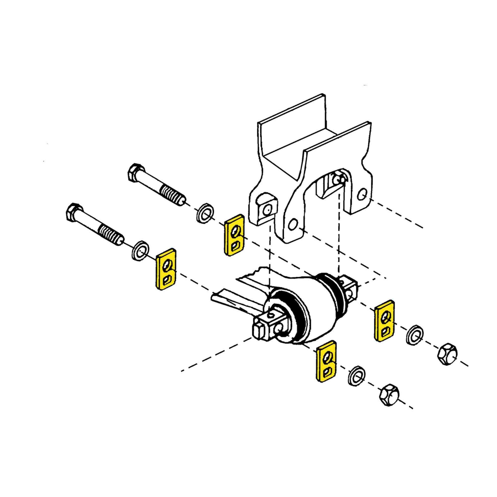 MOOG Hendrickson Adjustable Walking Beam Alignment Shim