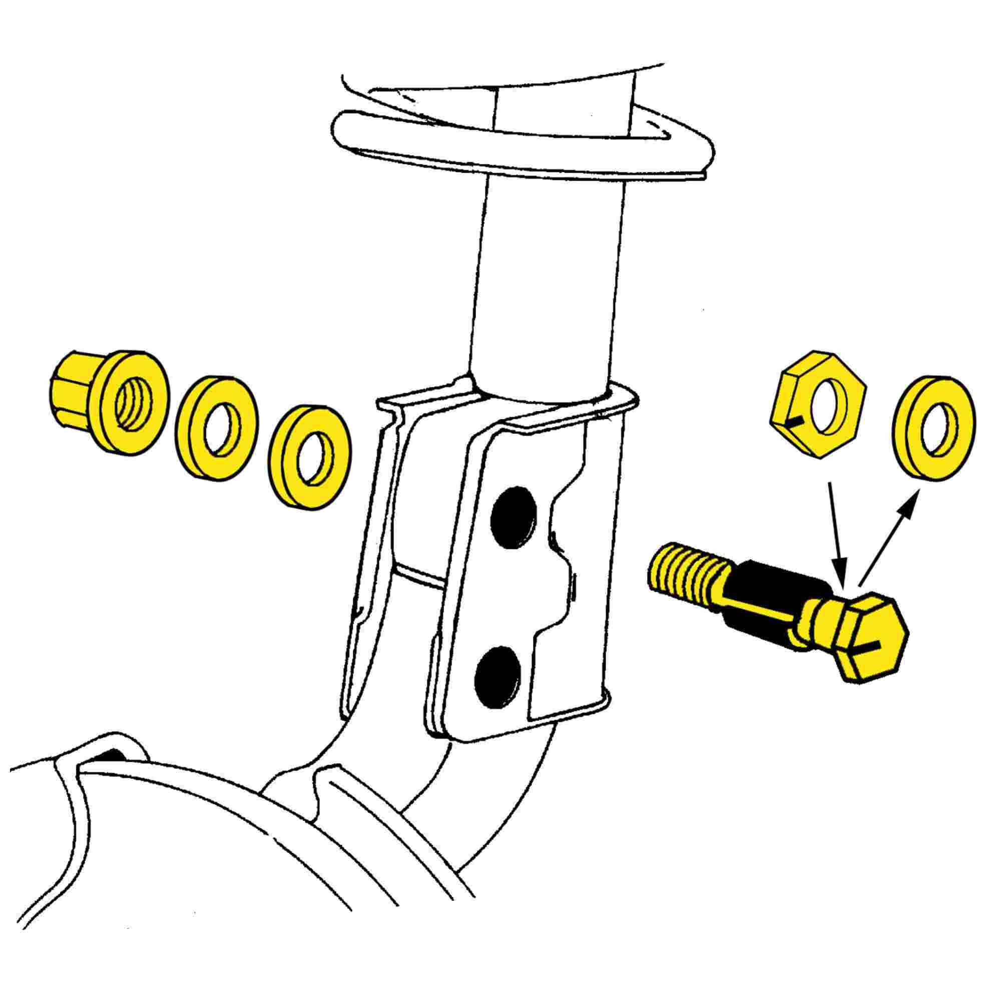 MOOG 12-15 Ram C/V Front Cam Bolt Kit