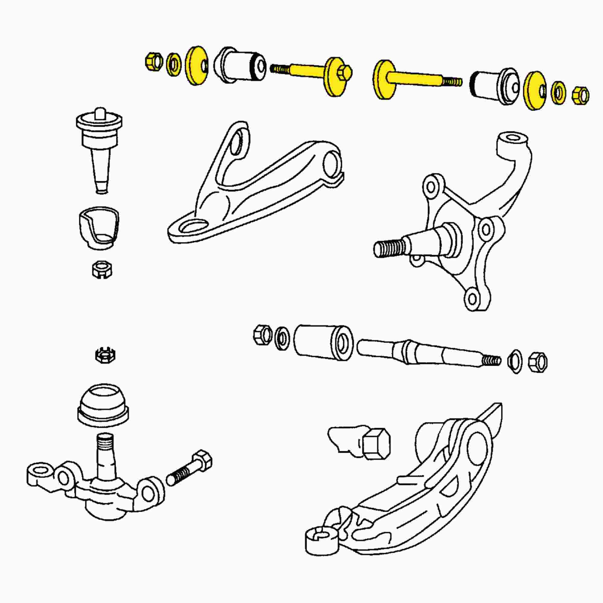MOOG 71-72 Fargo B200 Van Front Lower / Front Upper / Rear Upper Cam Bolt Kit