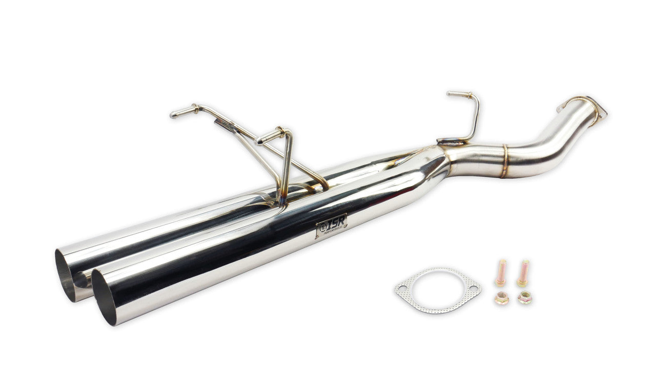 ISR Performance Series II - EP Dual Tip Blast Pipe Exhaust Non Resonated - 89-94 Nissan 240sx (S13)