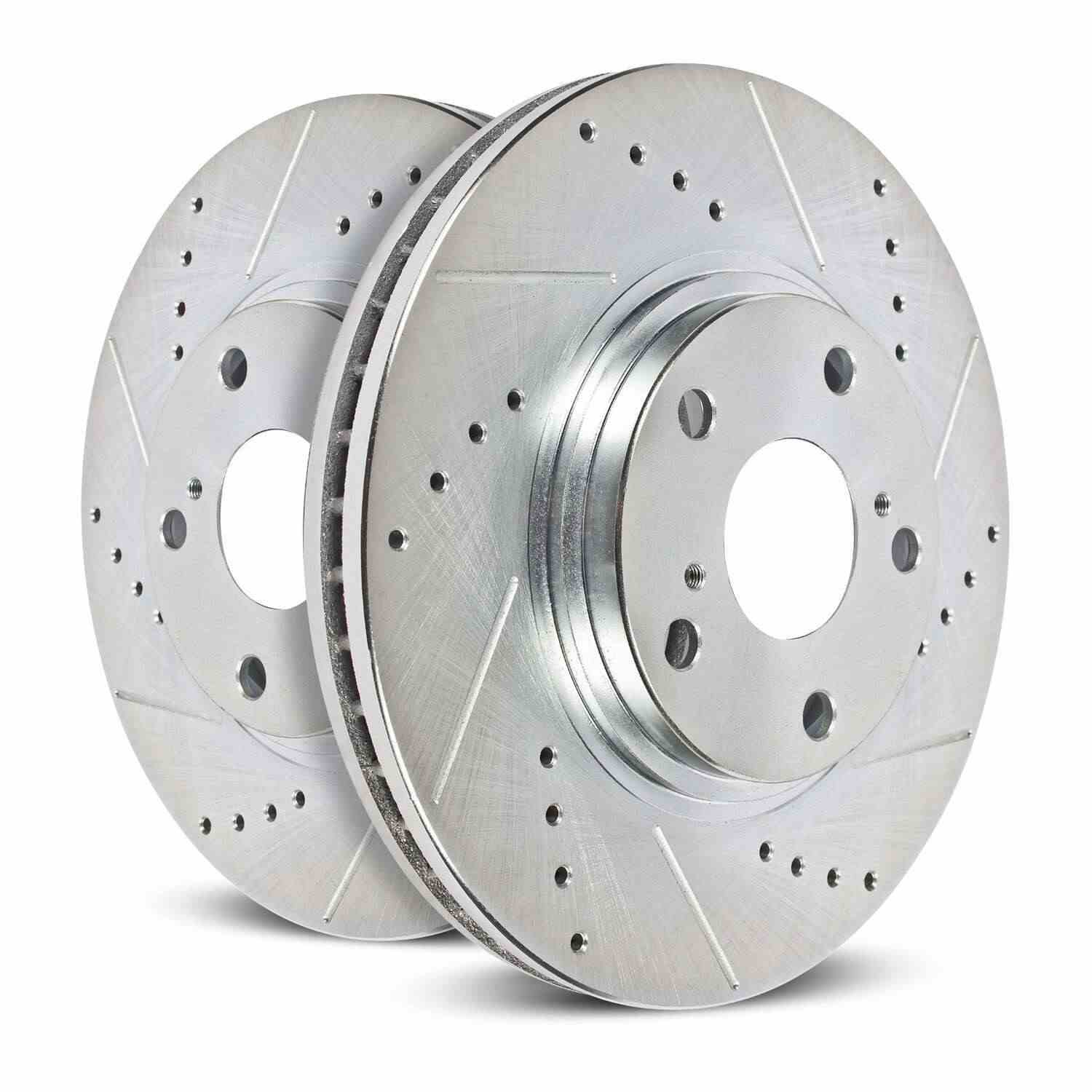 Power Stop 03-04 Ford F-350 Super Duty Front Drilled & Slotted Rotor - Pair