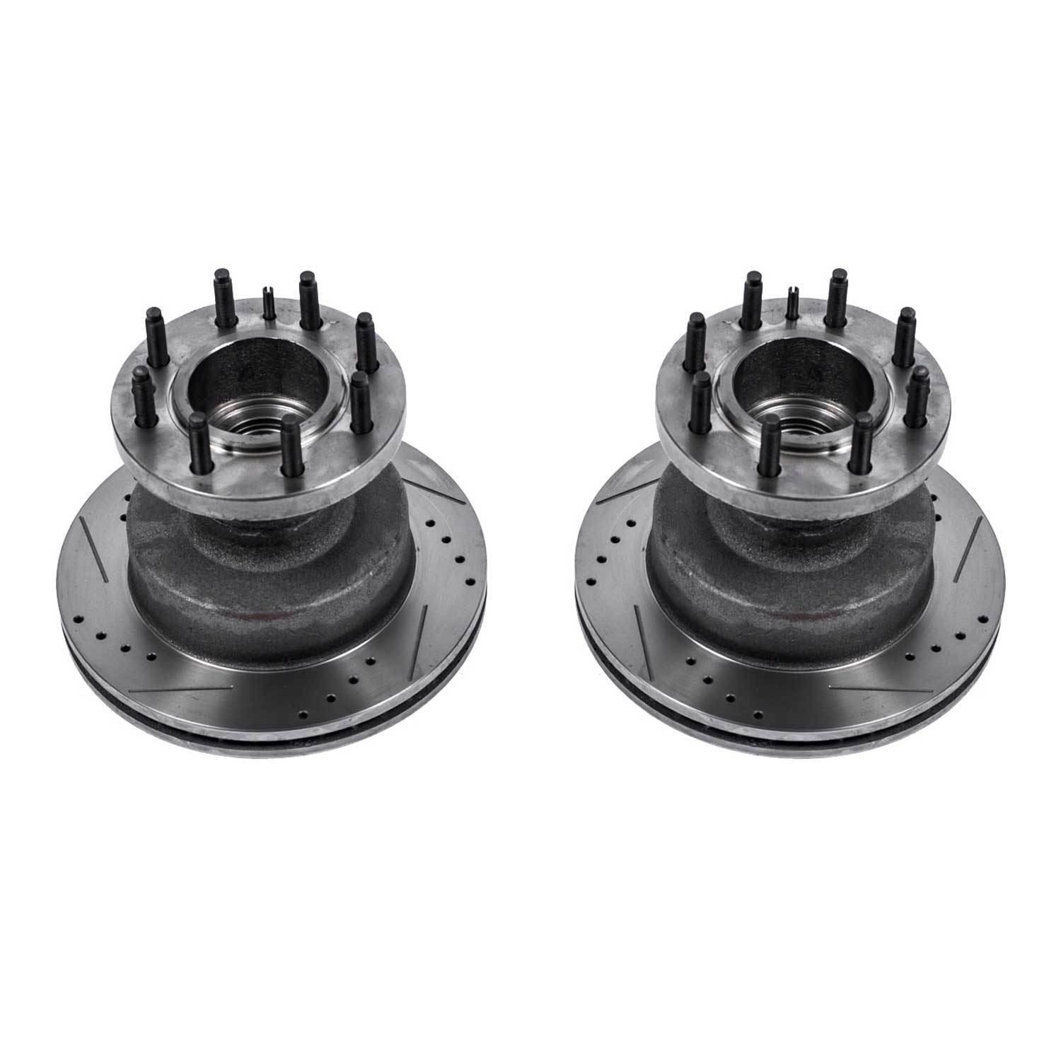 Power Stop 03-07 Ford E-450 Super Duty Front Drilled & Slotted Rotor - Pair