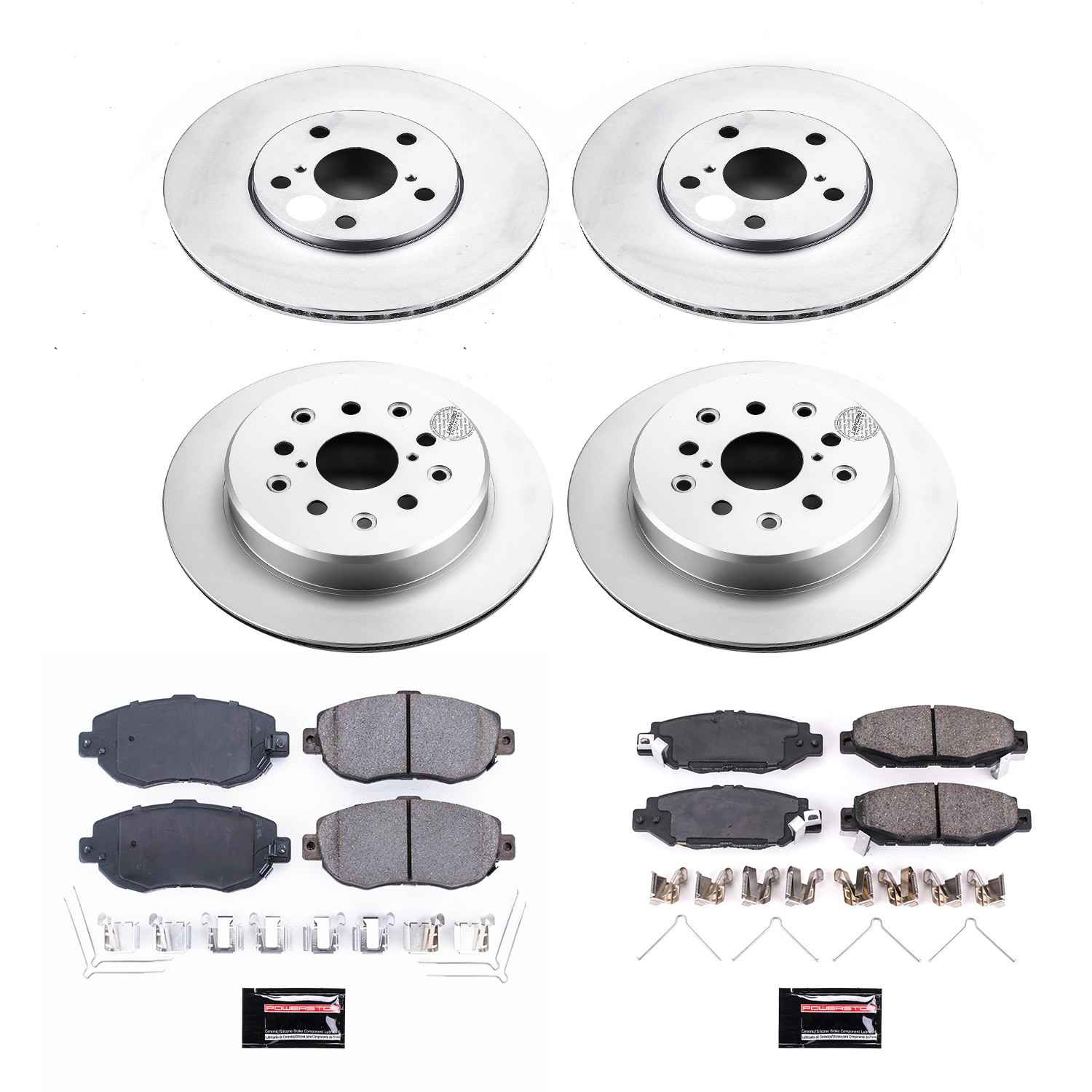 Power Stop 93-97 Lexus GS300 Front & Rear Z17 Evolution Geomet Coated Brake Kit
