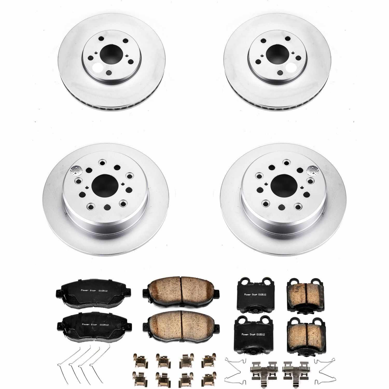 Power Stop 98-05 Lexus GS300 Front & Rear Z17 Evolution Geomet Coated Brake Kit