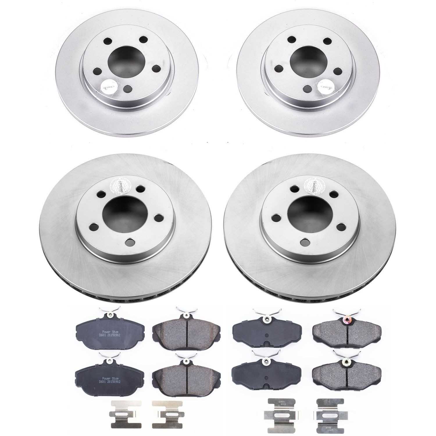 Power Stop 94-00 Ford Taurus Front & Rear Z17 Evolution Geomet Coated Brake Kit