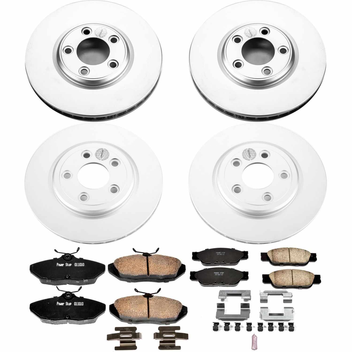 Power Stop 02-05 Ford Thunderbird Front & Rear Z17 Evolution Geomet Coated Brake Kit