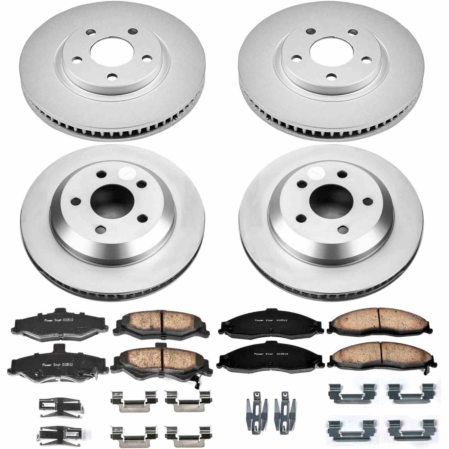 Power Stop 98-02 Chevrolet Camaro Front & Rear Z17 Evolution Geomet Coated Brake Kit