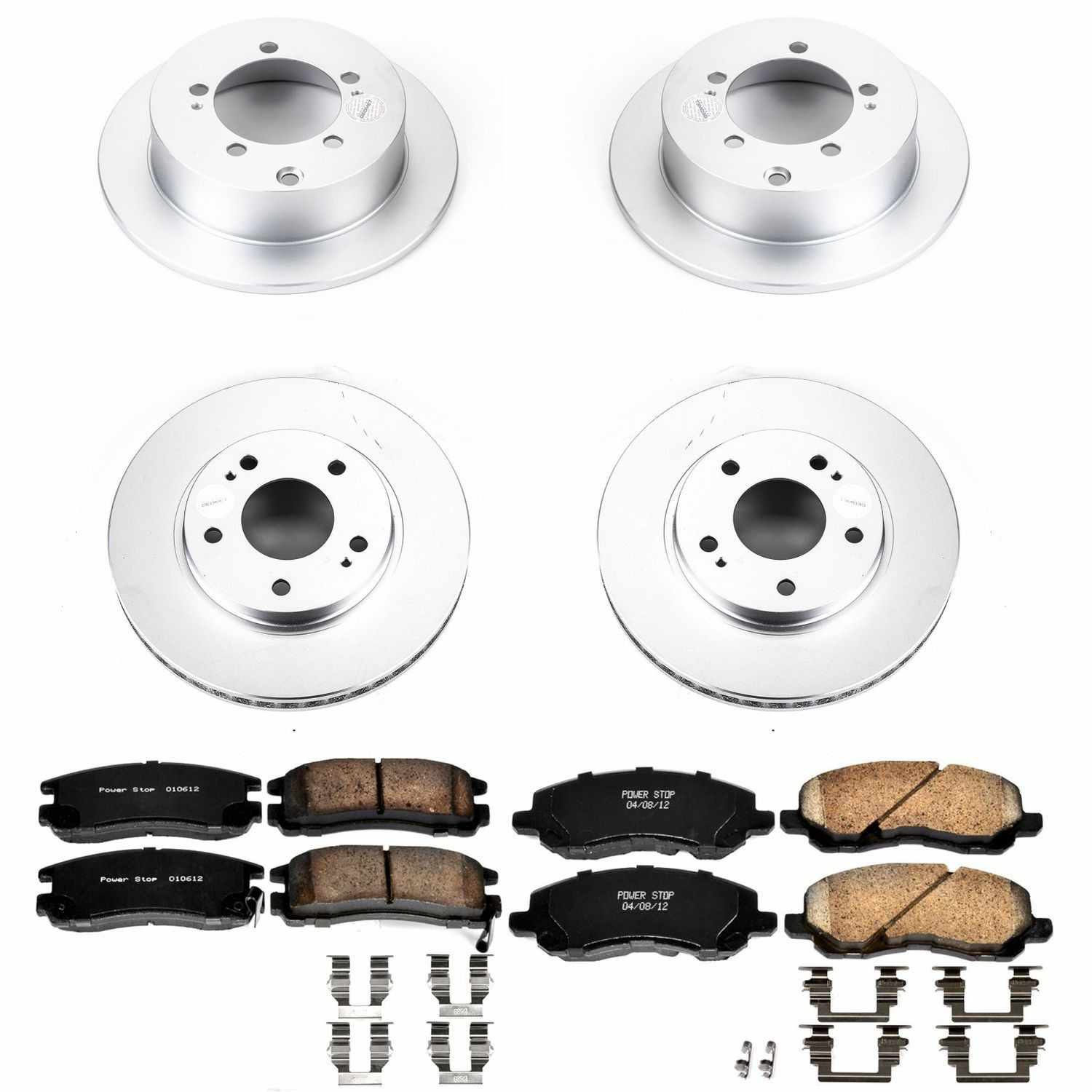 Power Stop 01-05 Chrysler Sebring Front & Rear Z17 Evolution Geomet Coated Brake Kit