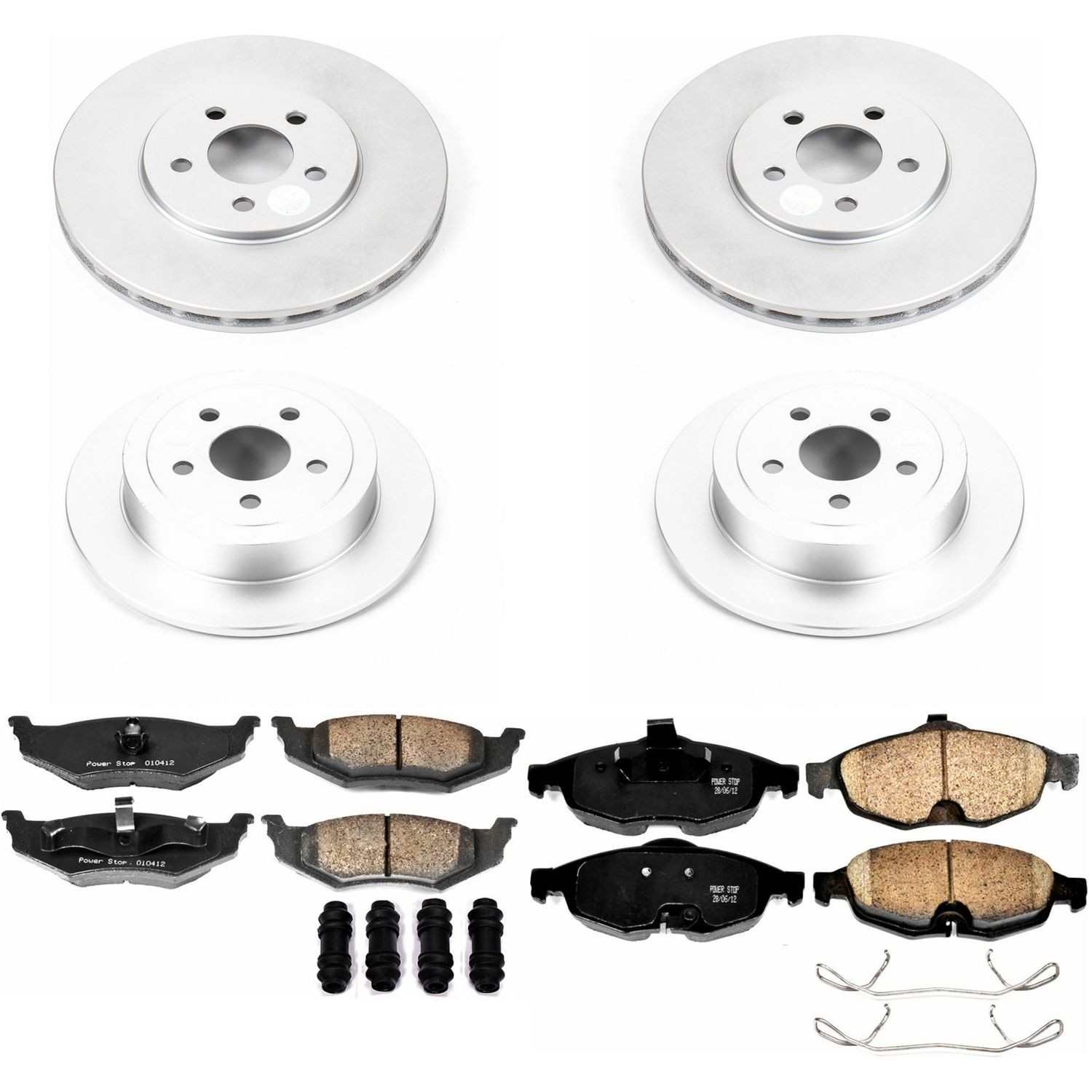 Power Stop 01-06 Chrysler Sebring Front & Rear Z17 Evolution Geomet Coated Brake Kit