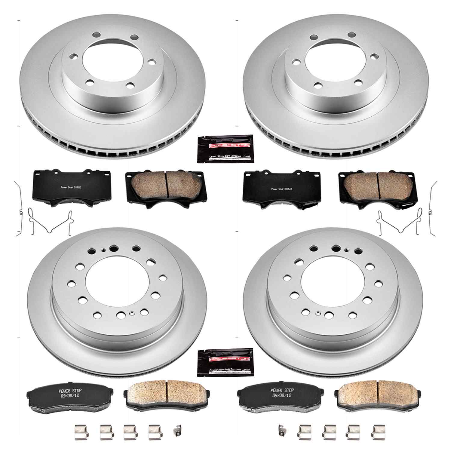 Power Stop 03-09 Lexus GX470 Front & Rear Z17 Evolution Geomet Coated Brake Kit
