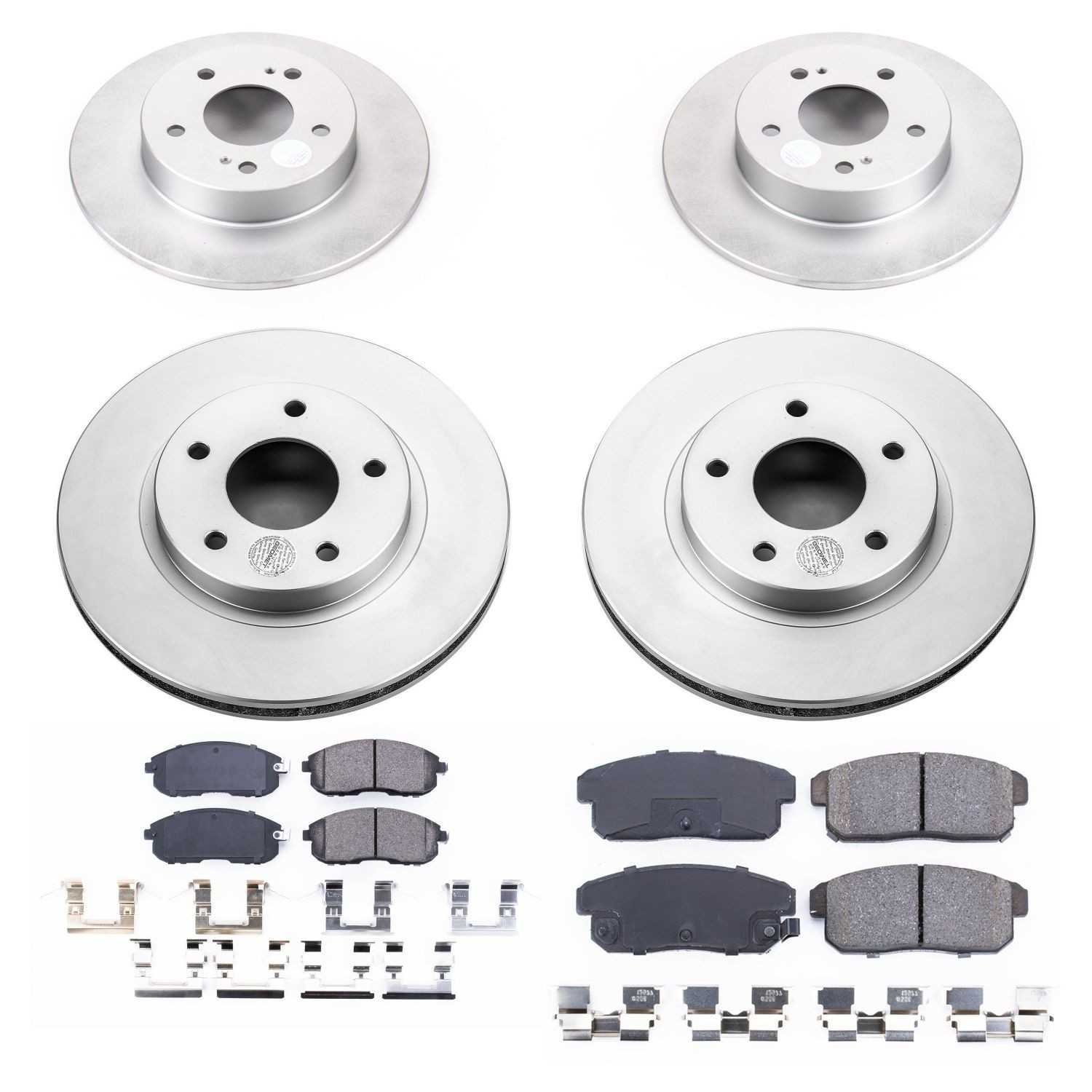 Power Stop 2001 Nissan Maxima Front & Rear Z17 Evolution Geomet Coated Brake Kit