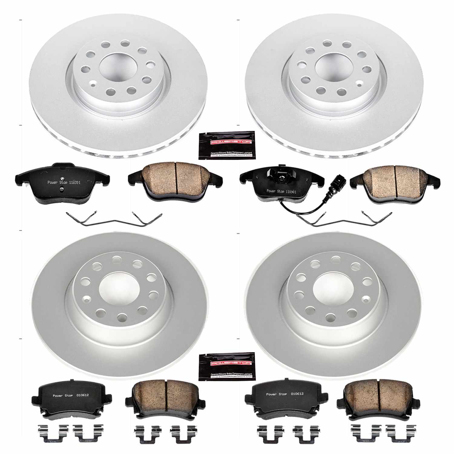 Power Stop 09-10 Volkswagen Tiguan Front & Rear Z23 Evolution Sport Coated Brake Kit
