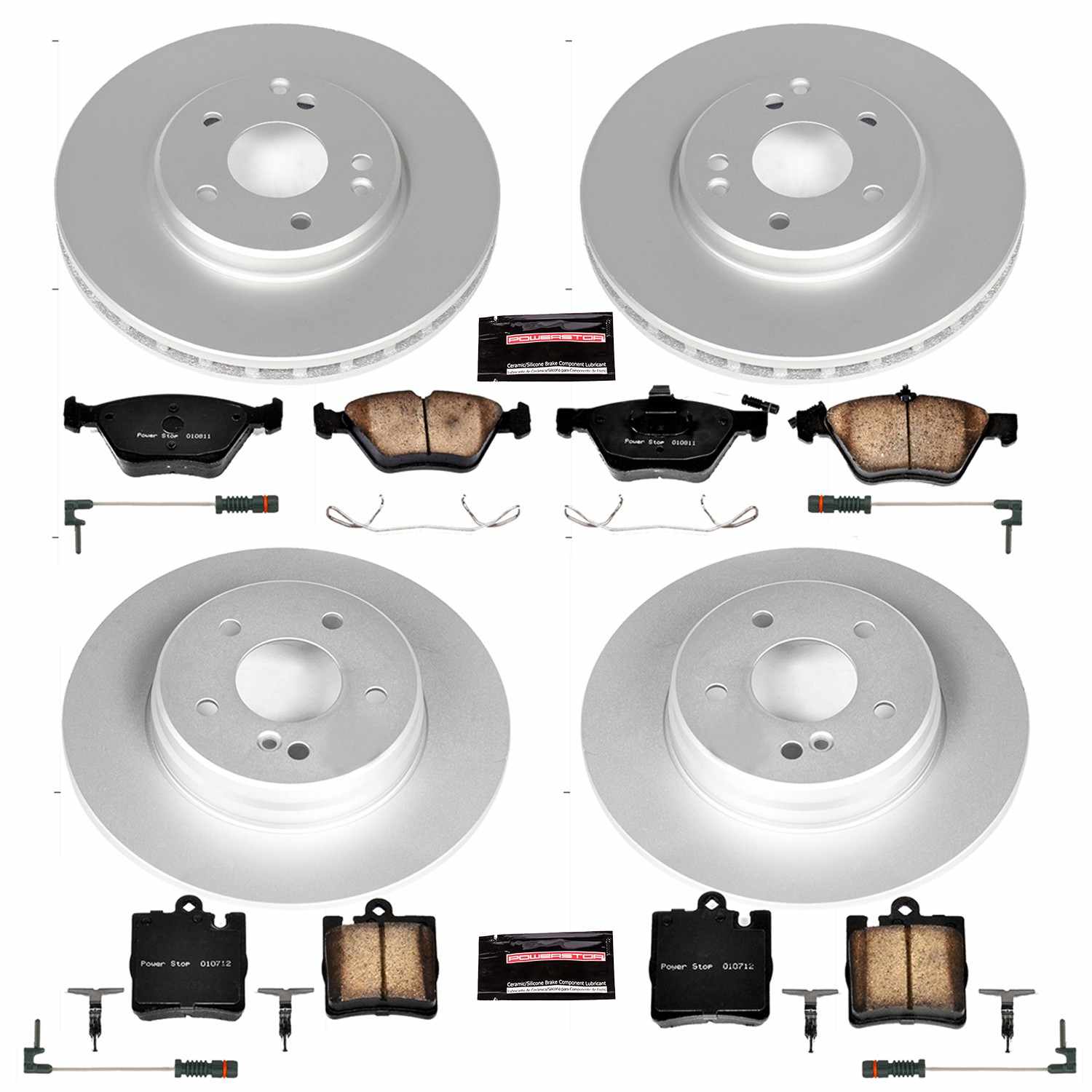 Power Stop 00-02 Mercedes-Benz CLK320 Front & Rear Z23 Evolution Sport Coated Brake Kit