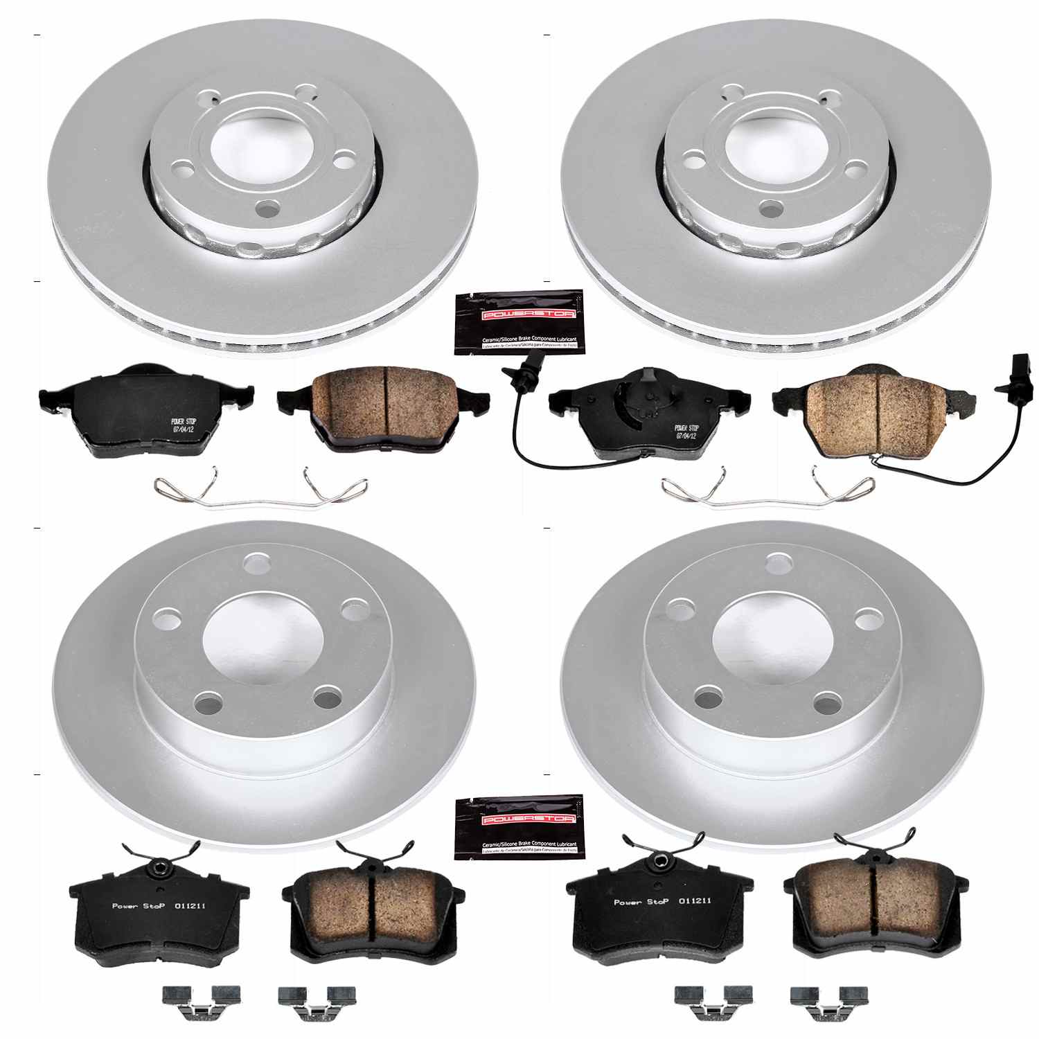 Power Stop 99-05 Volkswagen Passat Front & Rear Z23 Evolution Sport Coated Brake Kit