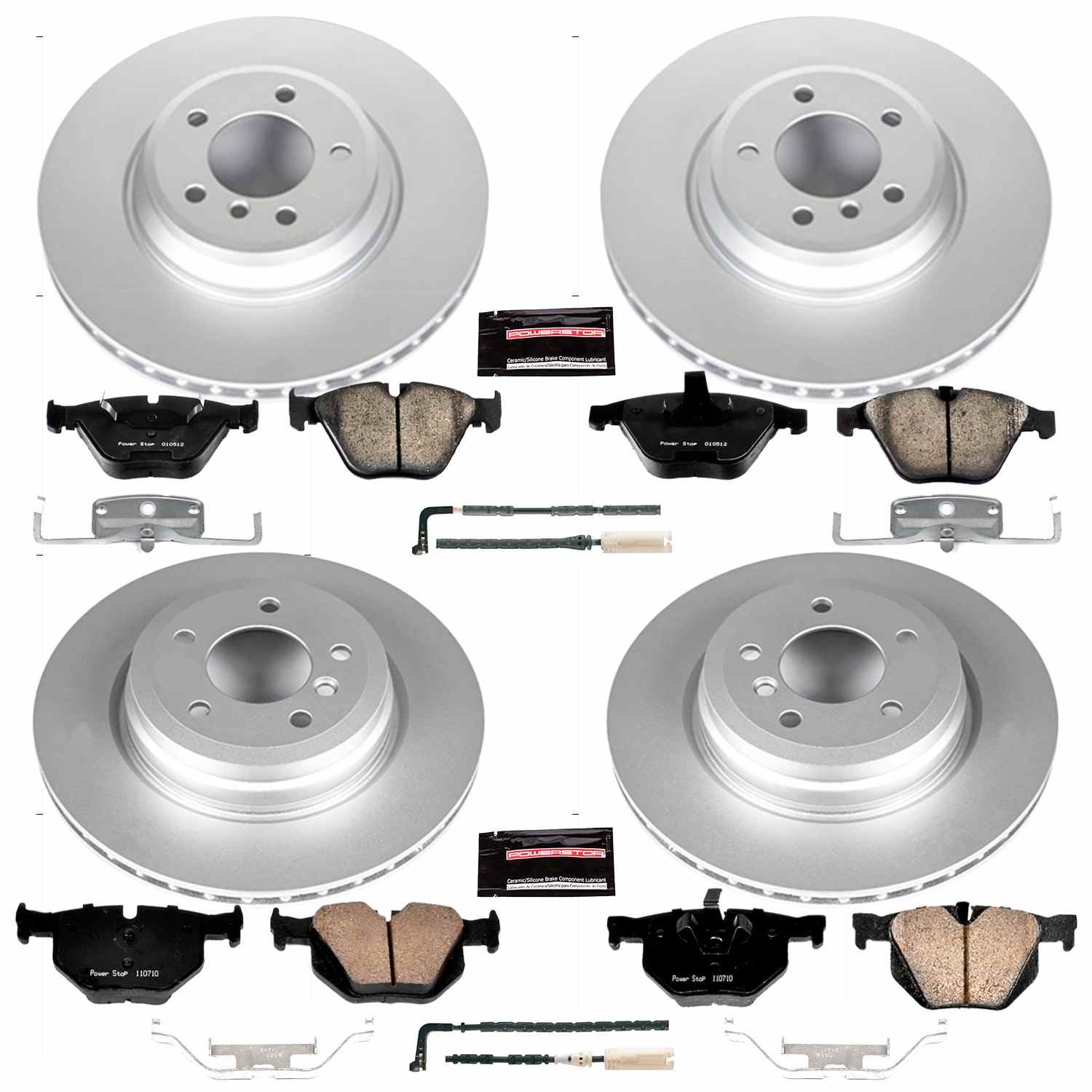 Power Stop 2009 BMW 335i xDrive Front & Rear Z23 Evolution Sport Coated Brake Kit