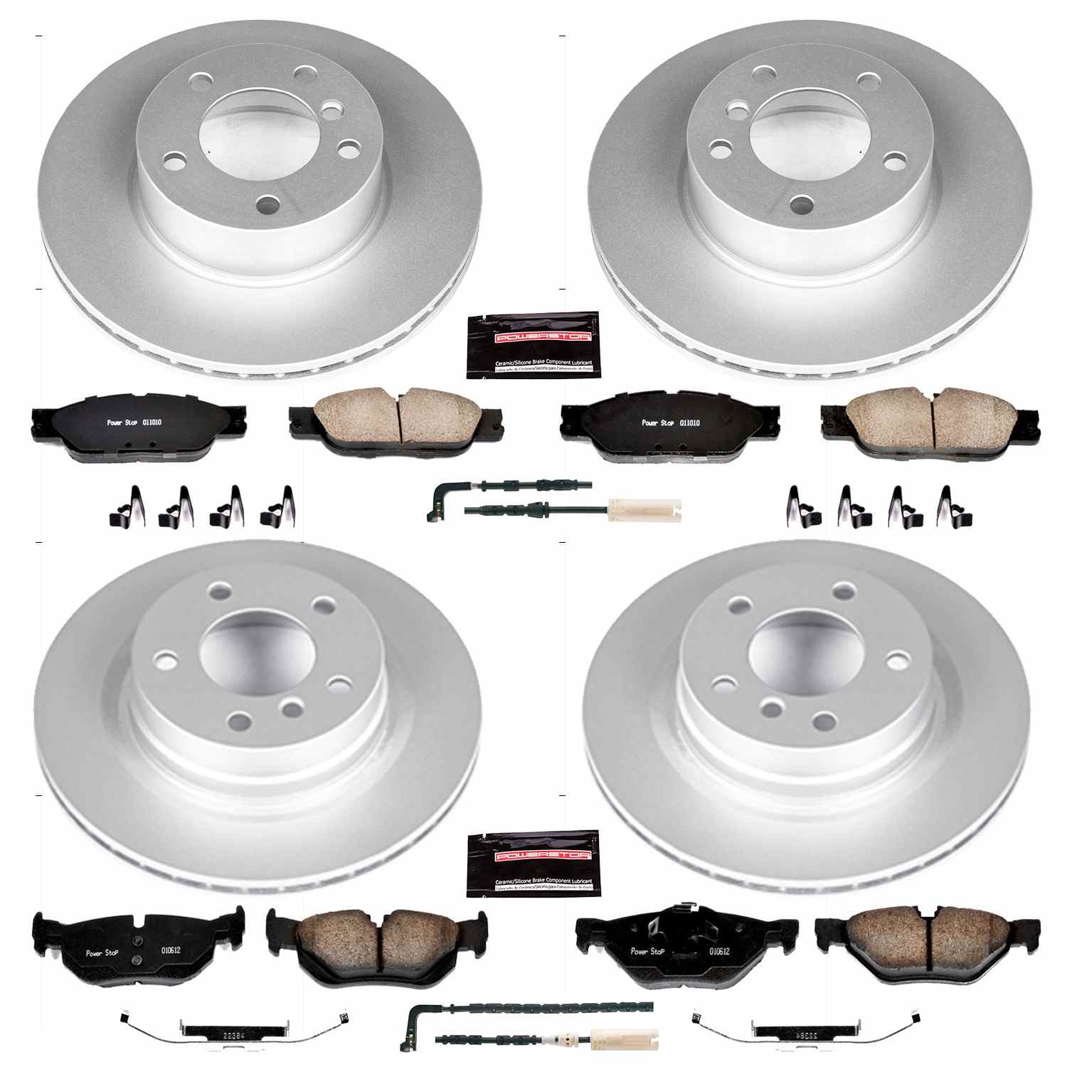 Power Stop 2006 BMW 325i Front & Rear Z23 Evolution Sport Coated Brake Kit