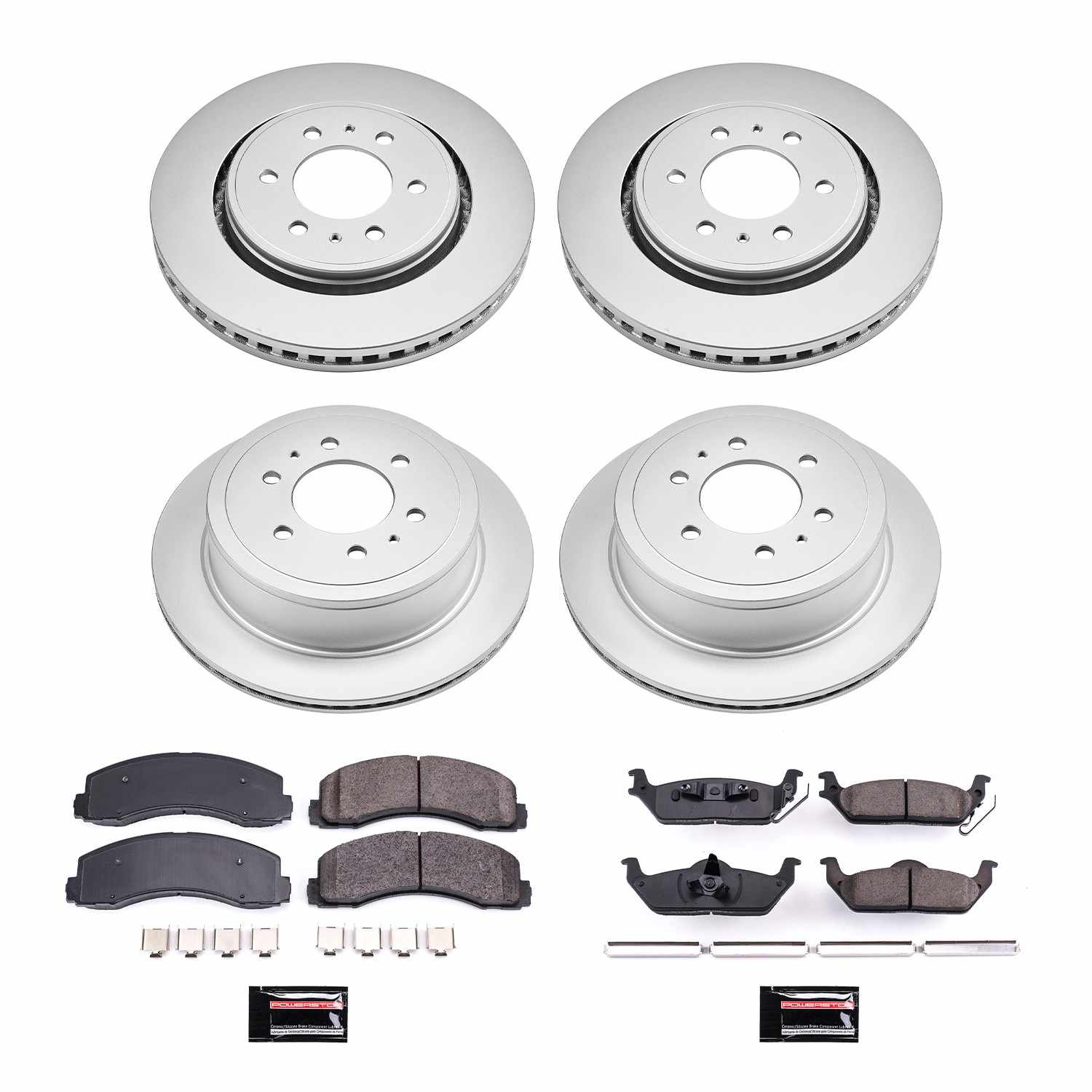 Power Stop 10-11 Ford F-150 Front & Rear Z17 Evolution Geomet Coated Brake Kit