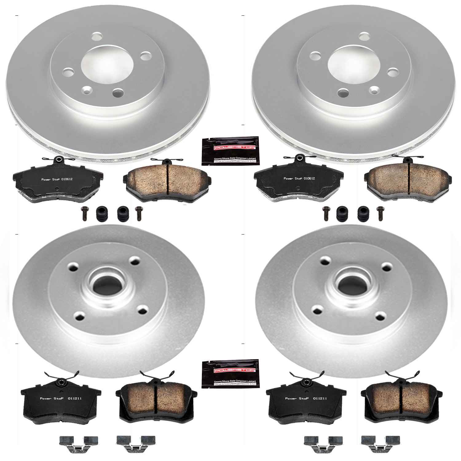 Power Stop 95-97 Volkswagen Passat Front & Rear Z23 Evolution Sport Coated Brake Kit