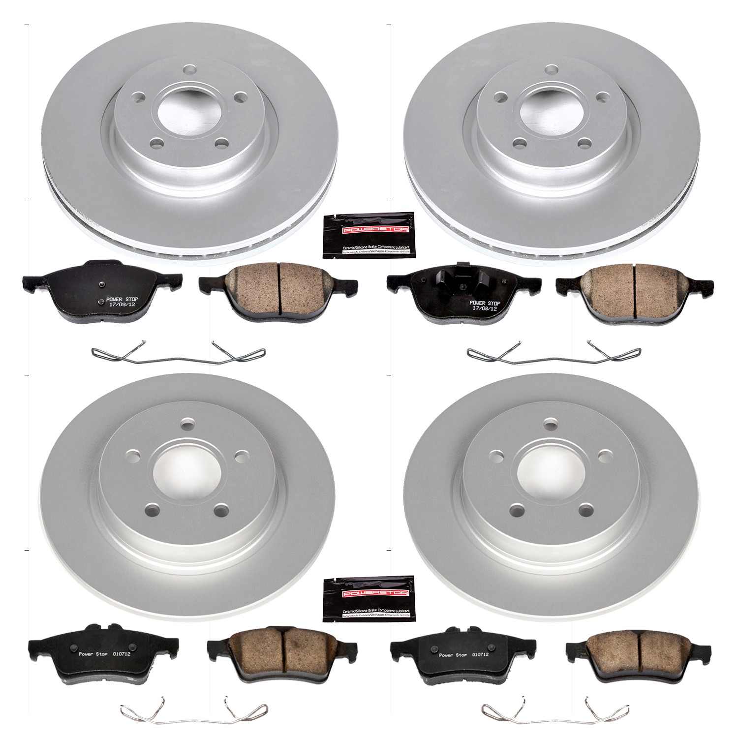 Power Stop 08-13 Volvo C30 Front & Rear Z23 Evolution Sport Coated Brake Kit