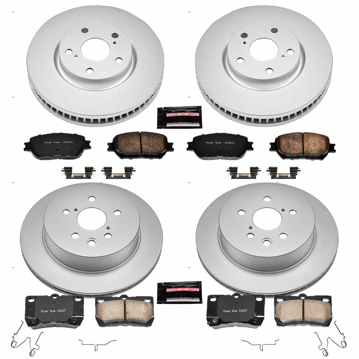 Power Stop 2006 Lexus GS300 Front & Rear Z17 Evolution Geomet Coated Brake Kit