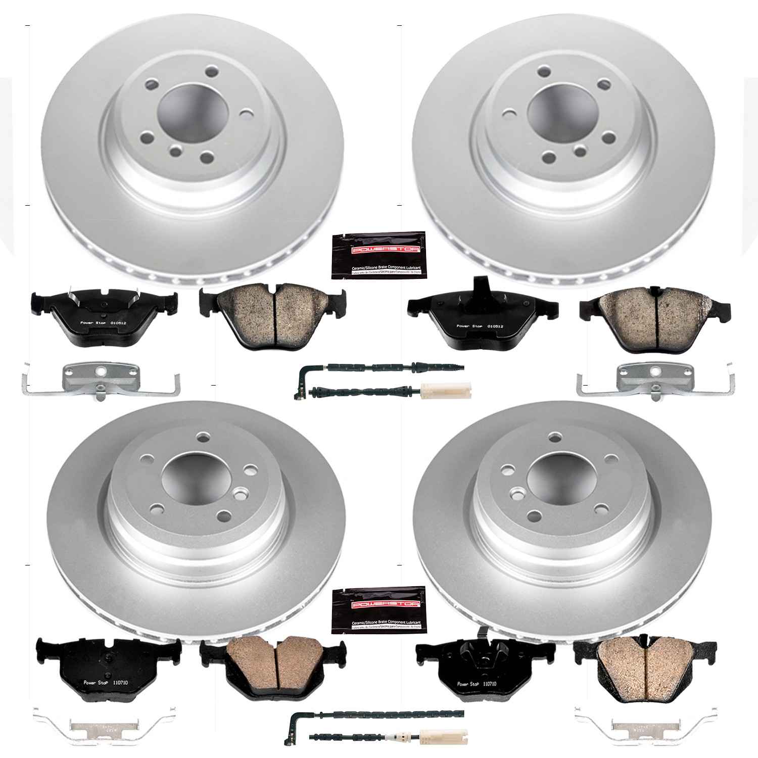 Power Stop 2009 BMW 335d Front & Rear Z23 Evolution Sport Coated Brake Kit
