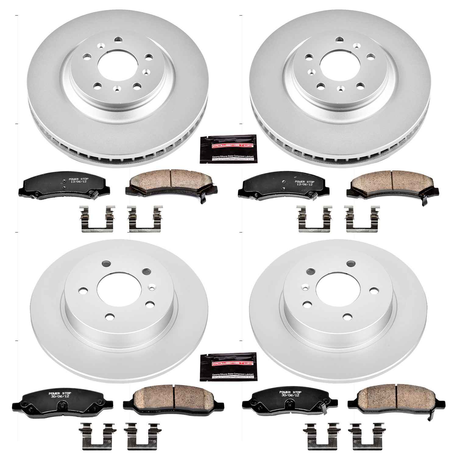 Power Stop 06-11 Buick Lucerne Front & Rear Z17 Evolution Geomet Coated Brake Kit