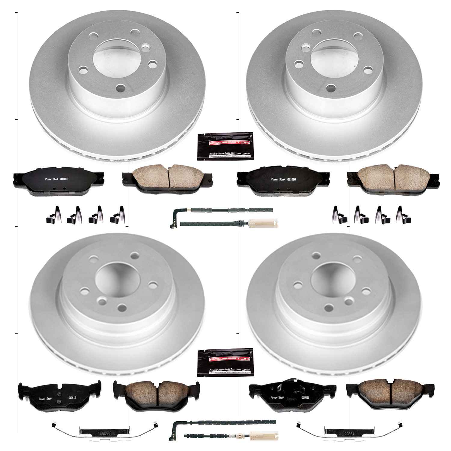Power Stop 2007 BMW 328xi Front & Rear Z23 Evolution Sport Coated Brake Kit